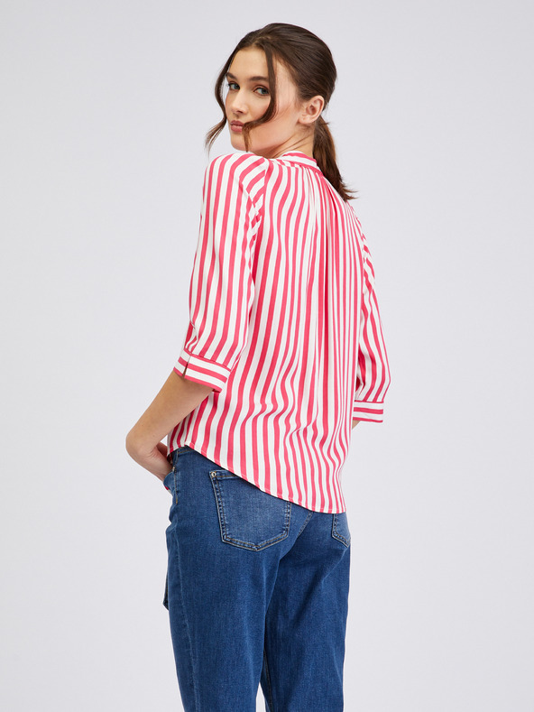 Orsay Бяло-розова дамска блуза на райе ORSAY