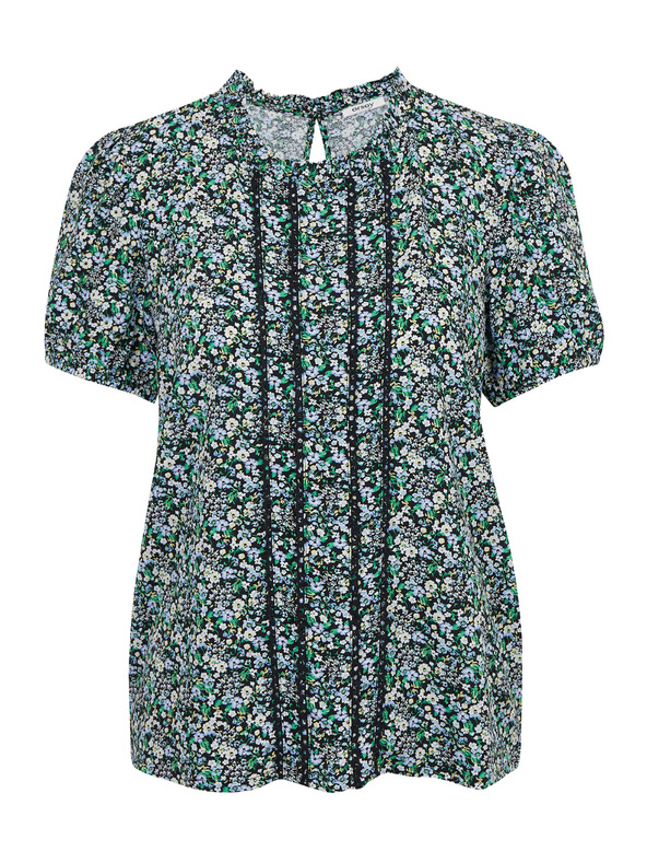 Orsay Зелена дамска блуза с десен ORSAY