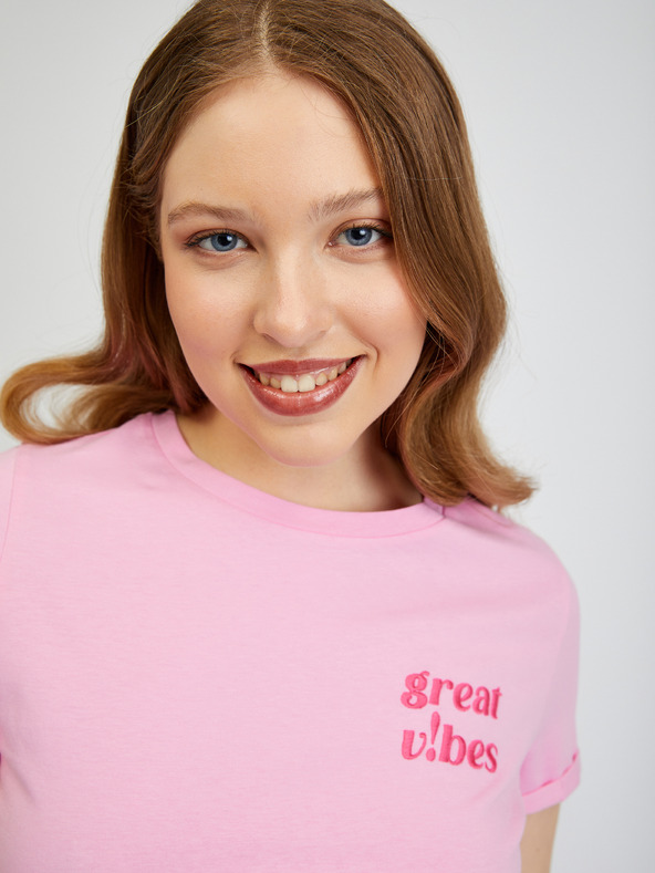 Orsay Розова дамска тениска ORSAY