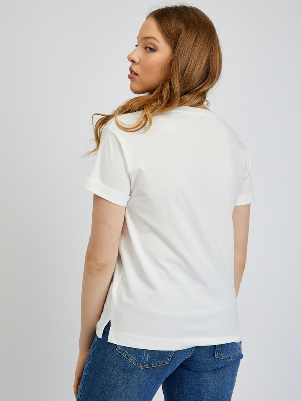Orsay Бяла дамска тениска ORSAY