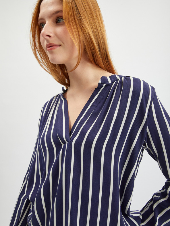 Orsay Бяло-синя дамска раирана блуза ORSAY