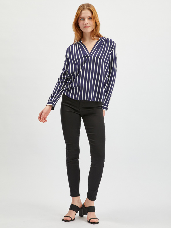 Orsay Бяло-синя дамска раирана блуза ORSAY