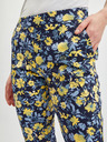 Orsay Жълто-син дамски къс панталон на цветя ORSAY