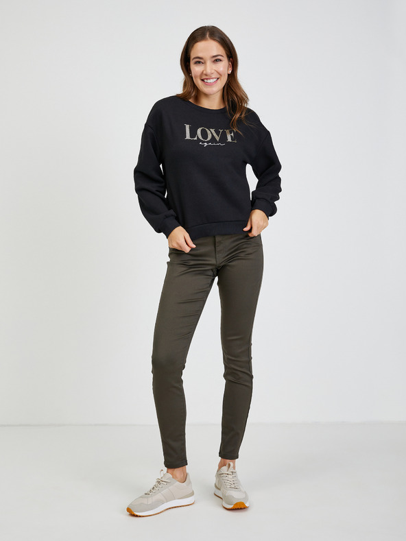 Orsay Черен дамски свободен суичър ORSAY