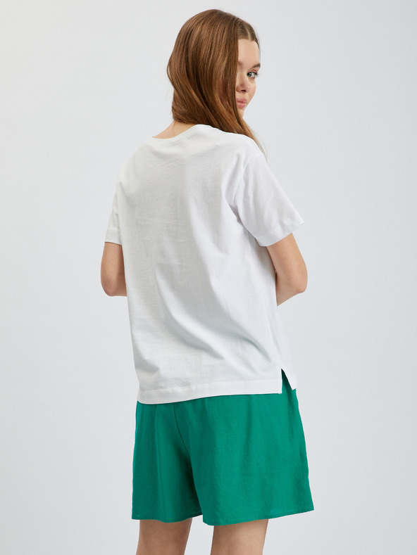 Orsay Бяла дамска тениска ORSAY