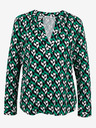 Orsay Бяло-зелена дамска блуза с десен ORSAY