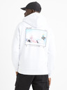 Celio Бял мъжки суитшърт с щампа Celio Dragon Ball Super