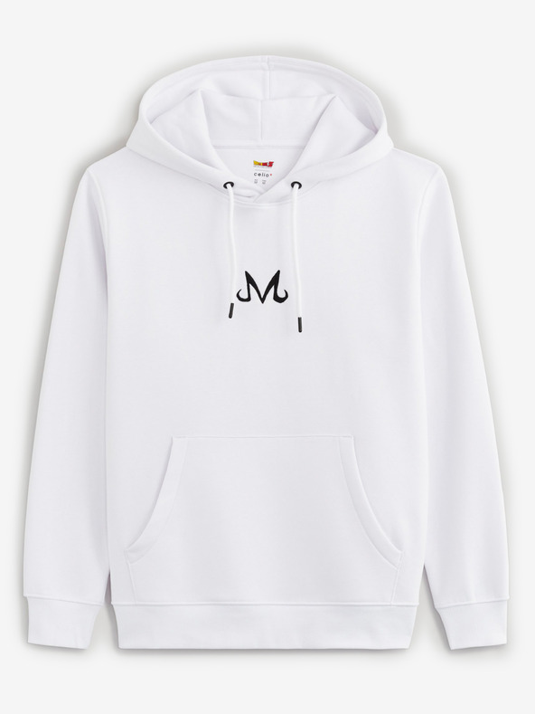 Celio Бял мъжки суитшърт с щампа Celio Dragon Ball Super