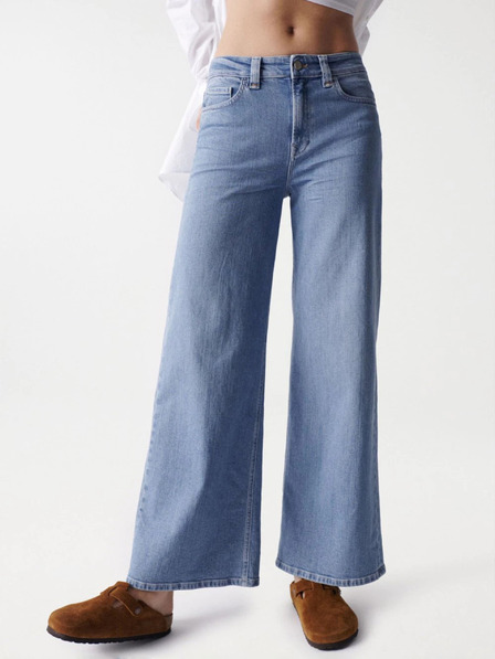 Salsa Jeans Сини дамски дънки с широки крачоли Salsa Jeans