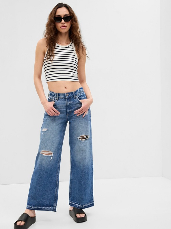 GAP Дънки Baggy нисък талия широки GAP