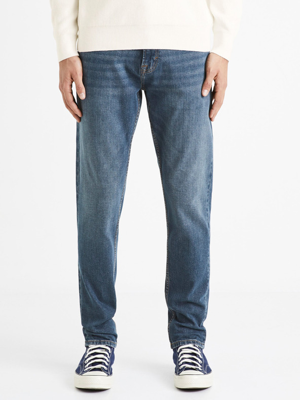 Celio Сини мъжки слим дънки Celio C25 Dofasol