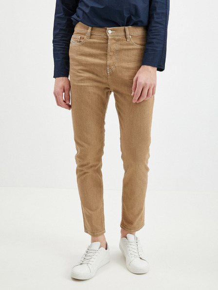 Diesel Мъжки кафяви изрязани дънки Diesel