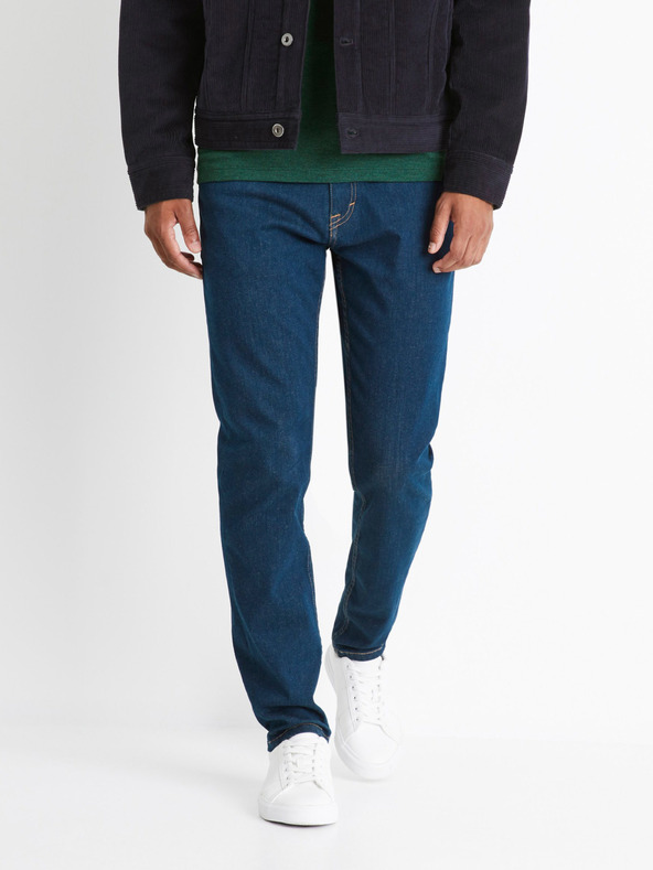 Celio Сини мъжки слим дънки Celio Cowflex1