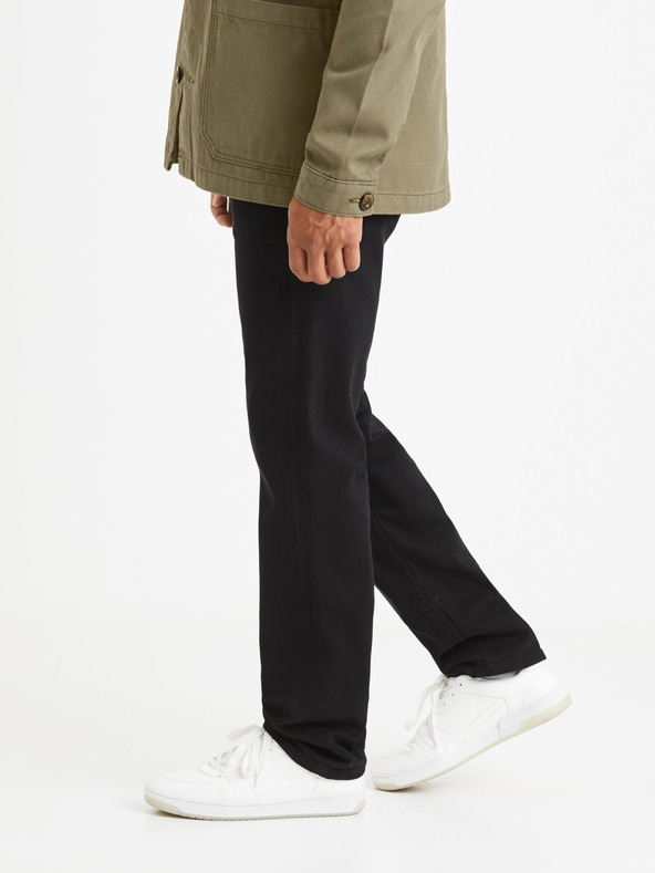 Celio Черни мъжки панталони Celio Vopry1