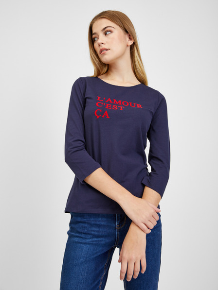 Orsay Тъмносиня дамска тениска ORSAY