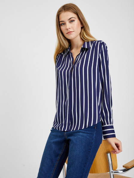 Orsay Бяло-синя дамска блуза на райе ORSAY