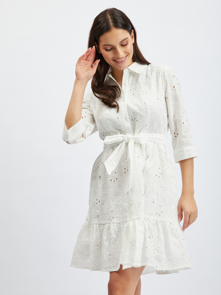 Orsay Бели щампосани риза-рокля ORSAY