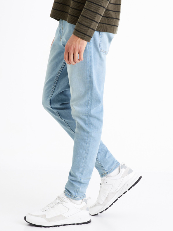 Celio Светлосини мъжки дънки с прилепнала кройка Celio C45 Dosklue