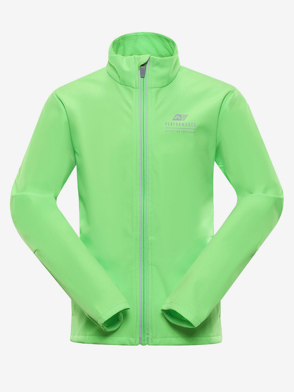 ALPINE PRO Детско софтшел яке с мембрана ALPINE PRO MULTO зелено