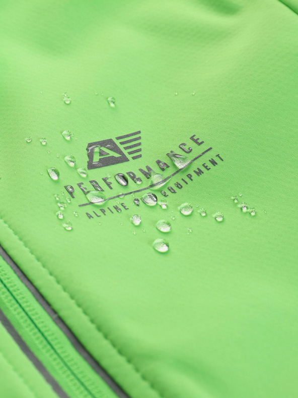 ALPINE PRO Детско софтшел яке с мембрана ALPINE PRO MULTO зелено