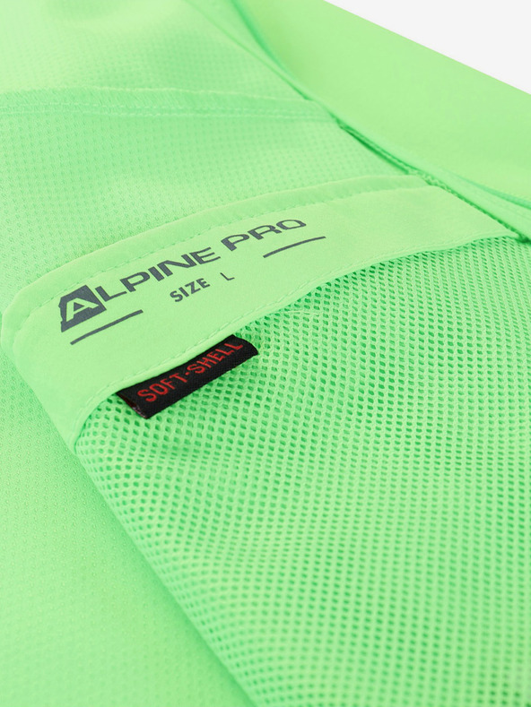 ALPINE PRO Мъжко софтшел яке с мембрана ALPINE PRO MULT зелено