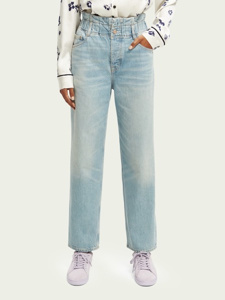Scotch & Soda Светлосини дамски дънки с широки крачоли Scotch & Soda