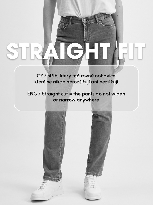 Orsay Тъмносини дамски straight fit дънки ORSAY