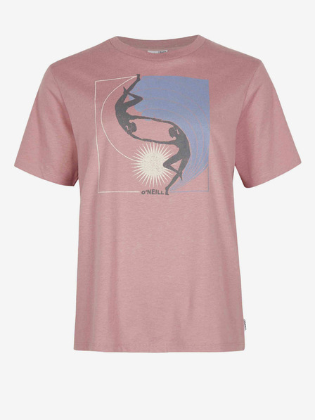O'Neill Старорозова дамска тениска с принт O'Neill ALLORA GRAPHIC T-SHIRT