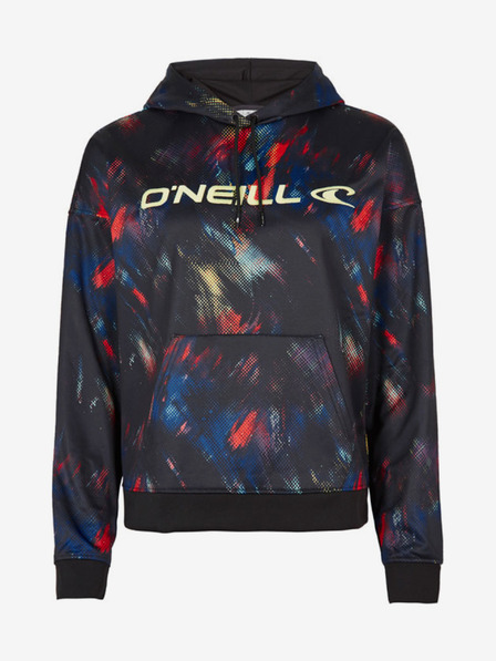 O'Neill Синьо-черна дамска шарена блуза с качулка O'Neill RUTILE HOODED FLEECE