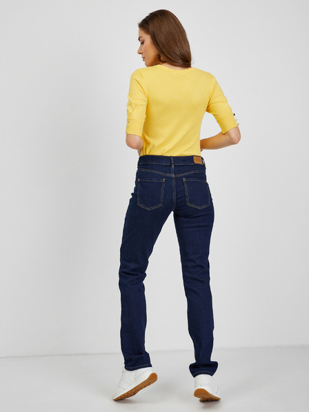 Orsay Тъмносини дамски straight mid waist дънки ORSAY
