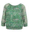 Orsay Зелена дамска блуза с десен ORSAY
