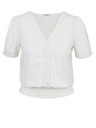 Orsay Бяла дамска тениска с декоративни детайли ORSAY