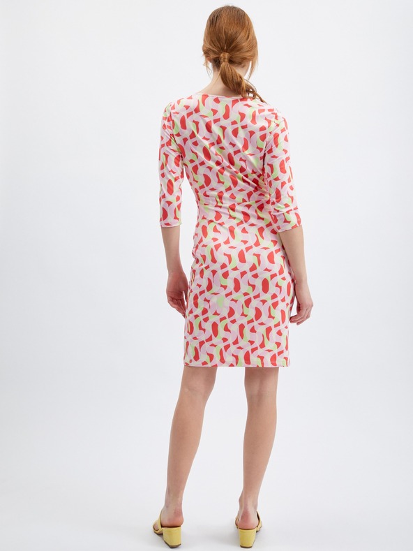 Orsay Розова дамска рокля с десен ORSAY