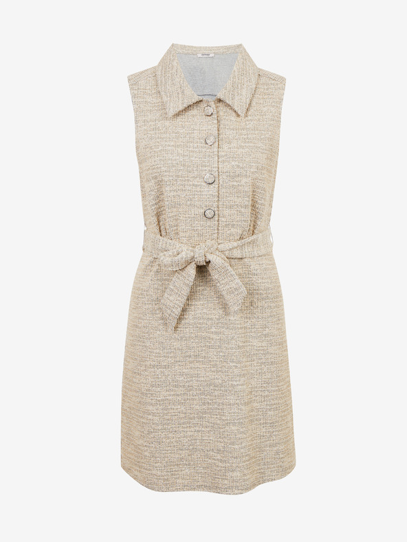 Orsay Светлокафява дамска меланжирана рокля ORSAY