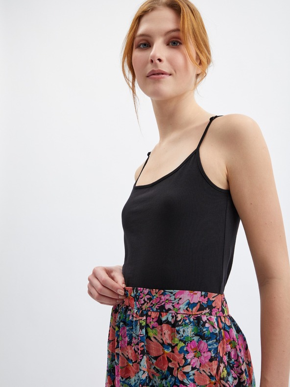 Orsay Червено-черна пола на цветя ORSAY