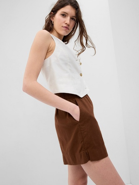 GAP Ленени шорти с еластична талия GAP