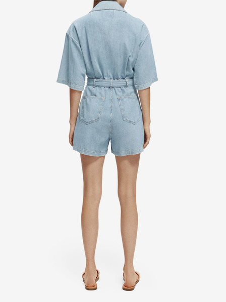 Scotch & Soda Светлосин дамски гащеризон от деним Scotch & Soda