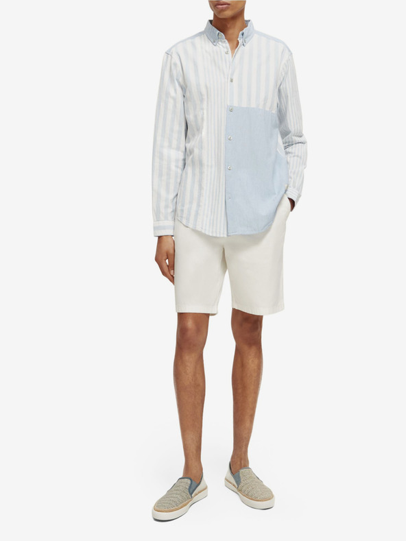 Scotch & Soda Мъжка риза на райета Scotch & Soda в синьо и бяло