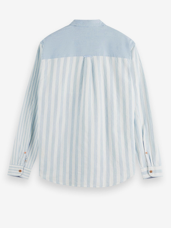 Scotch & Soda Мъжка риза на райета Scotch & Soda в синьо и бяло