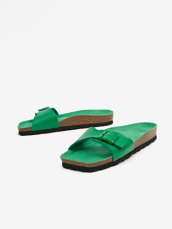 Ojju Зелени дамски чехли OJJU