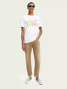 Scotch & Soda Бежови мъжки дънки с права кройка Scotch & Soda