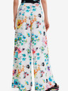 Desigual Бял Desigual Daniela дамски панталон с цветя