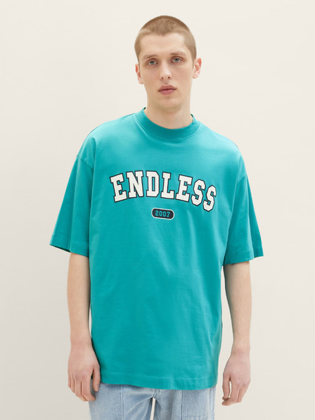 Tom Tailor Denim Тюркоазена мъжка тениска Tom Tailor Denim