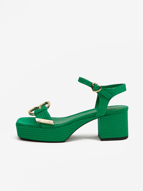 Love Moschino Зелени дамски сандали Love Moschino