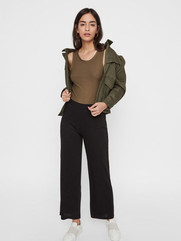 Pieces Черни панталони Pieces Molly