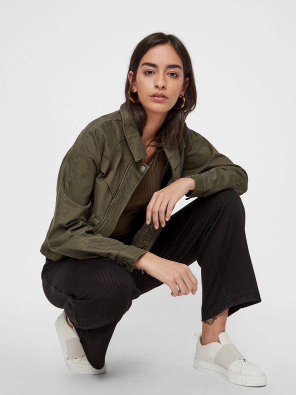 Pieces Черни панталони Pieces Molly