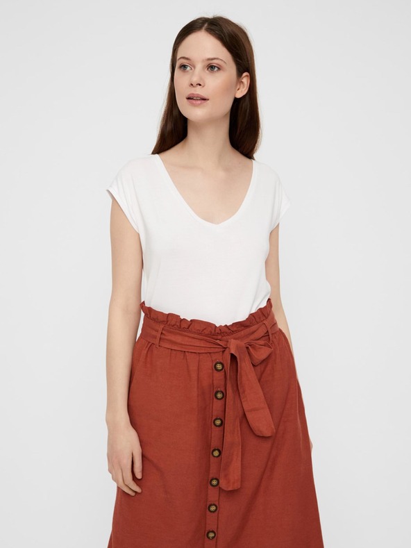 Pieces Бяла основна риза Pieces Kamala