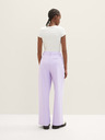 Tom Tailor Denim Светлолилав дамски панталон с широки крачоли Tom Tailor Denim