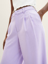 Tom Tailor Denim Светлолилав дамски панталон с широки крачоли Tom Tailor Denim