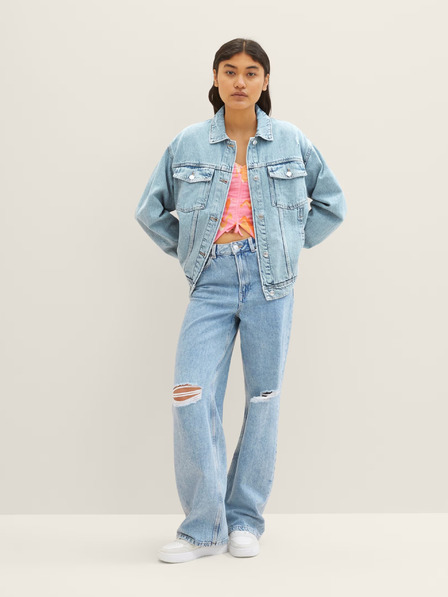 Tom Tailor Denim Светлосини дамски дънки с широка кройка Tom Tailor Denim